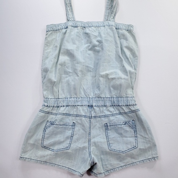 Noble Light Wash Denim Romper Overalls - EUC - Picture 4 of 4